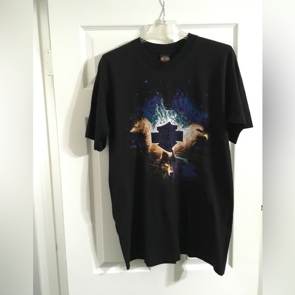 Vtg 1995 Harley-Davidson Wolf Tee